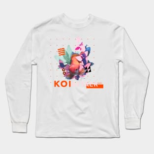 Koi Attack Japanese Graphic Long Sleeve T-Shirt